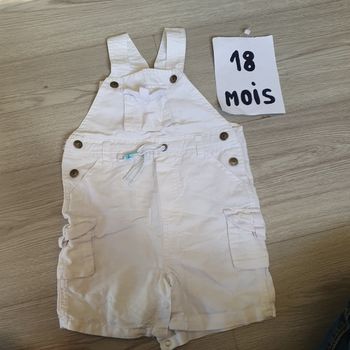 Salopette short 18mois garçon