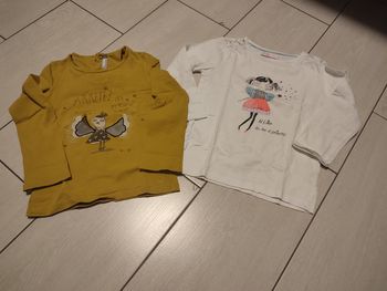 2 tee shirts manches longues