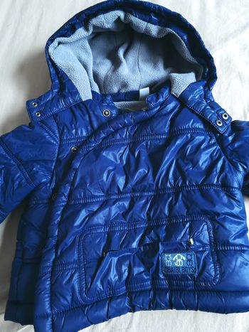 Doudoune bébé 6 mois avec moufles