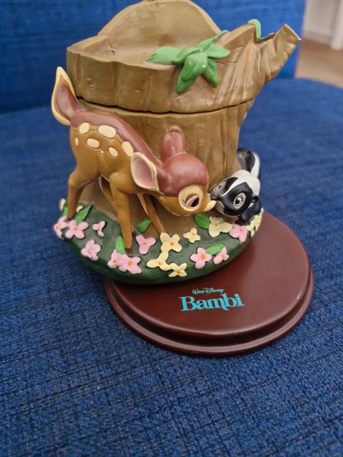 Boite a musique  bambi et ses amies  disney - photo numéro 2