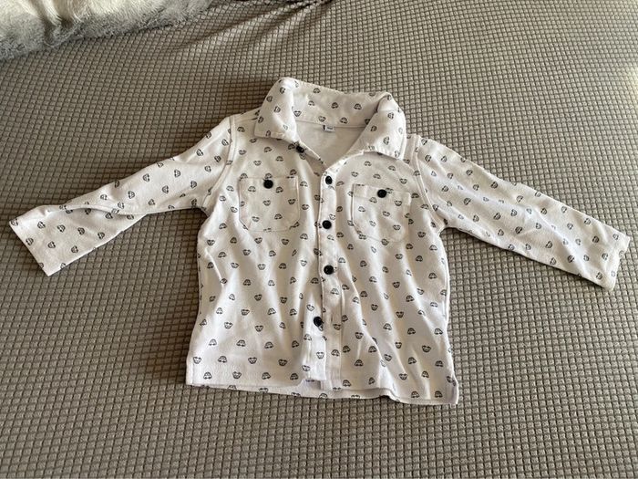 Lot deux polos chemises gilets fluides bébé 18 mois - photo numéro 3
