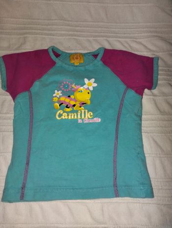 T-shirt Camille la chenille 3 ans