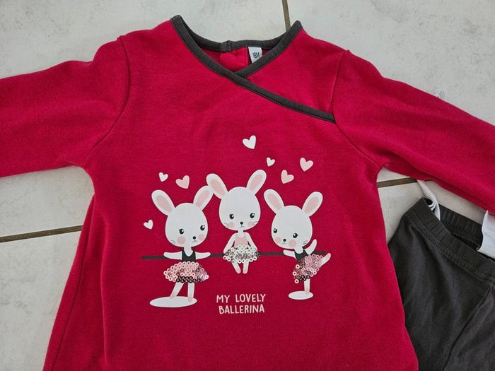 Ensemble ou pyjama bébé fille 18 mois U27 - photo numéro 3