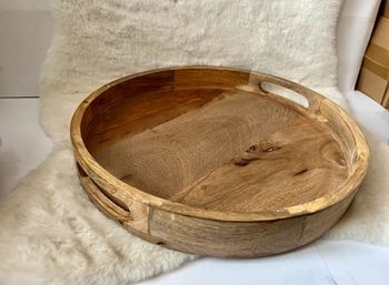 Plateau en bois de manguier 34 cm plusieurs disponibles