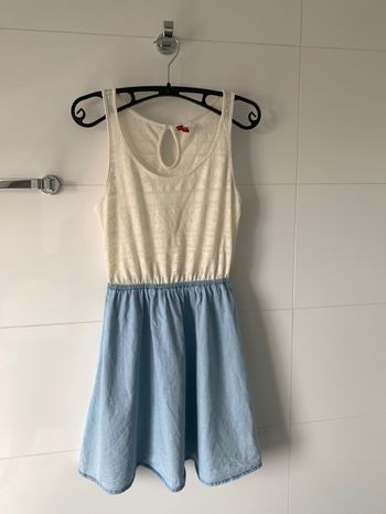 Robe d’été H&M couleur écru et bleu