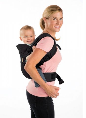 Porte bébé flip 4 en 1 denim noir et or