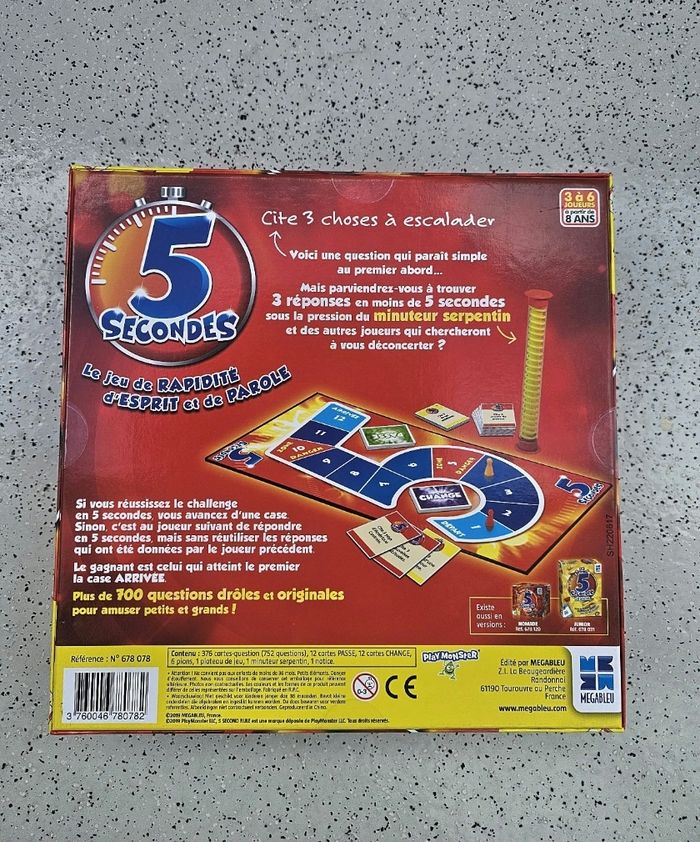Jeu de société 5 Secondes, neuf - photo numéro 2