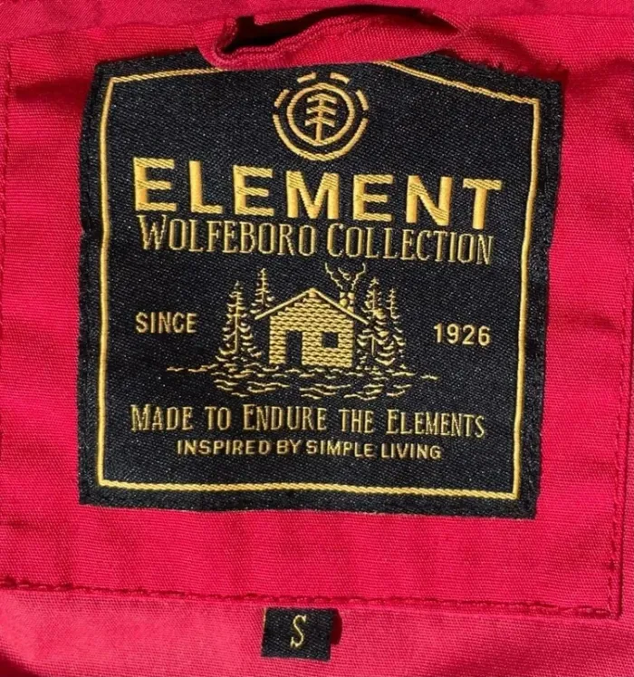 Element windbreaker jacket hoodie red navy blue Mens S - photo numéro 10