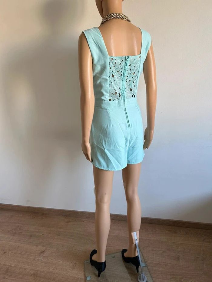 Combishort turquoise neuf sans manches Naf Naf taille 38 (valeur 65€) - photo numéro 10
