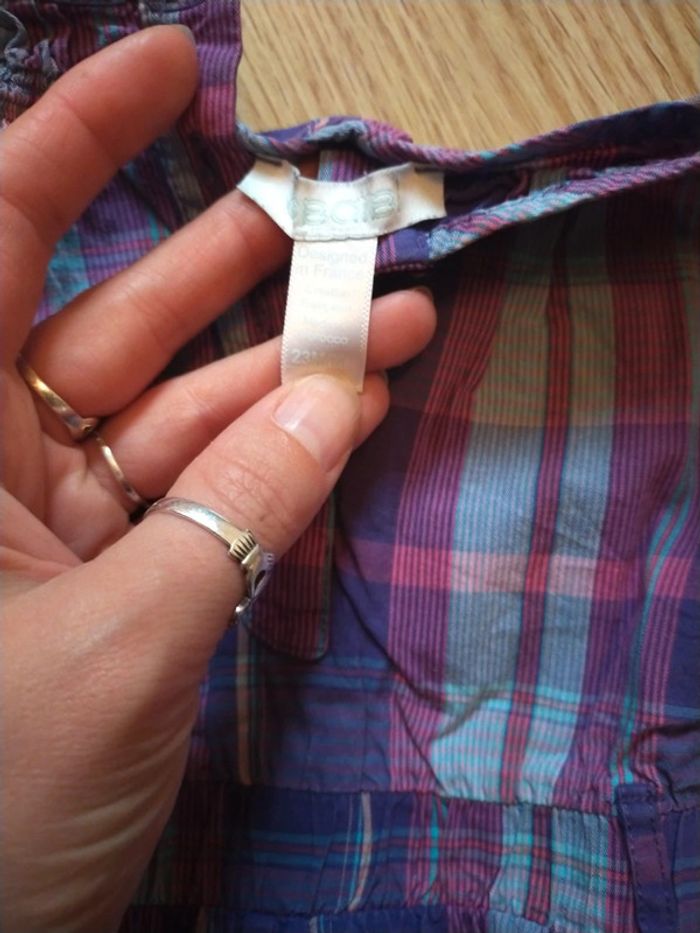 Combi short à carreaux 23 mois - photo numéro 2