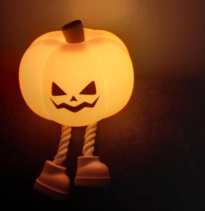 Lampe citrouille Halloween lumineuse - photo numéro 3