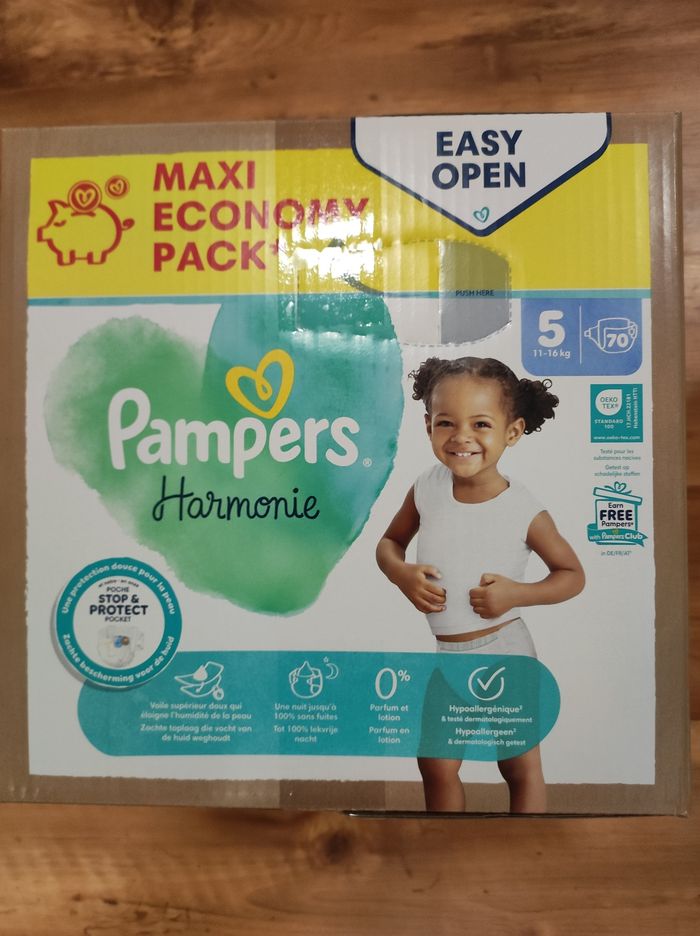 Couche Pampers harmonie taille 5 neuf - photo numéro 4