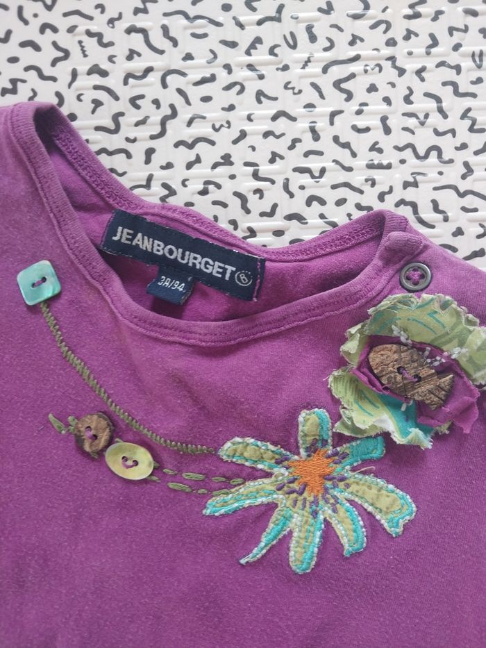 T-shirt Jean Bourget violet 3 ans – plein de charme - photo numéro 3