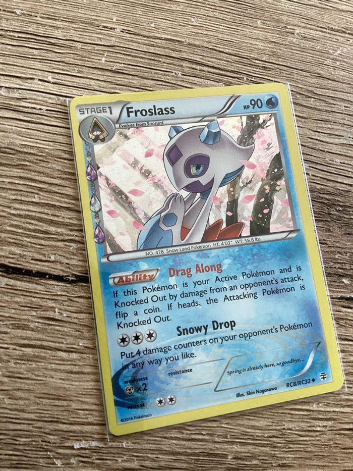 carte Pokémon rc8/rc32 froslass holo anglais ANG année 2016 - photo numéro 6