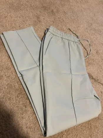Pantalon droit bleu clair Kiabi