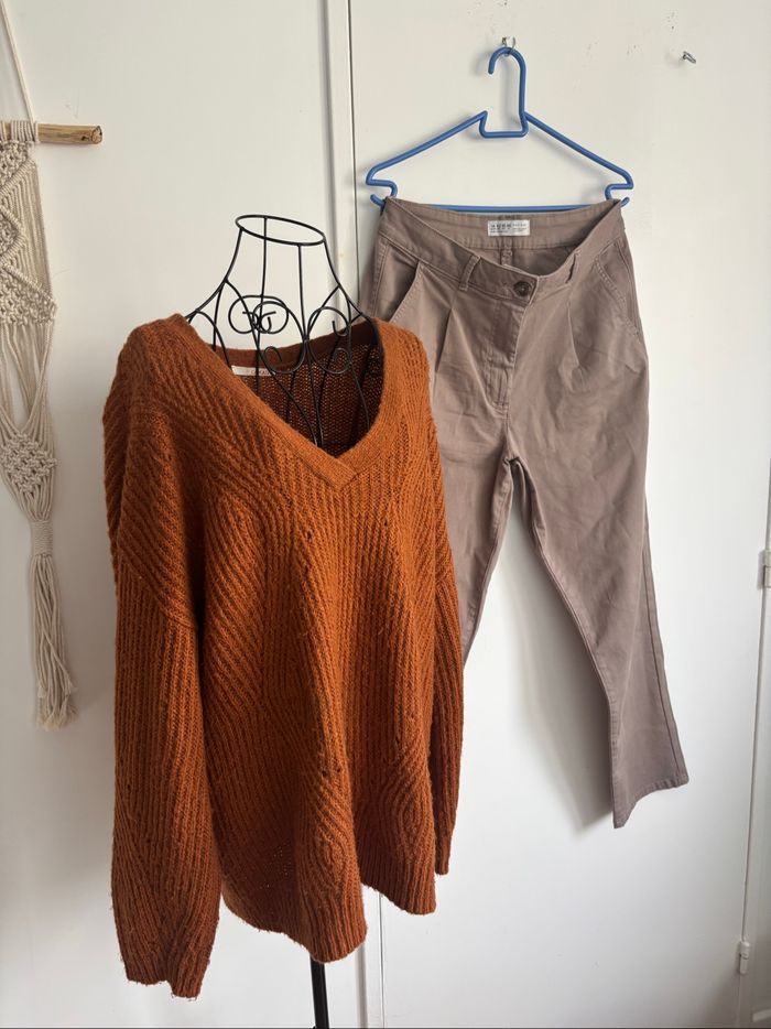 Lot ensemble pull et jeans taille L / 40