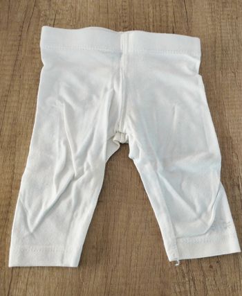 Legging court fille blanc taille 3 mois Orchestra