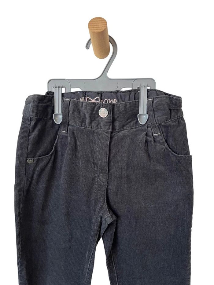 Pantalon en velours côtelé gris foncé - Sergent Major 8 ans (128cm) - photo numéro 3