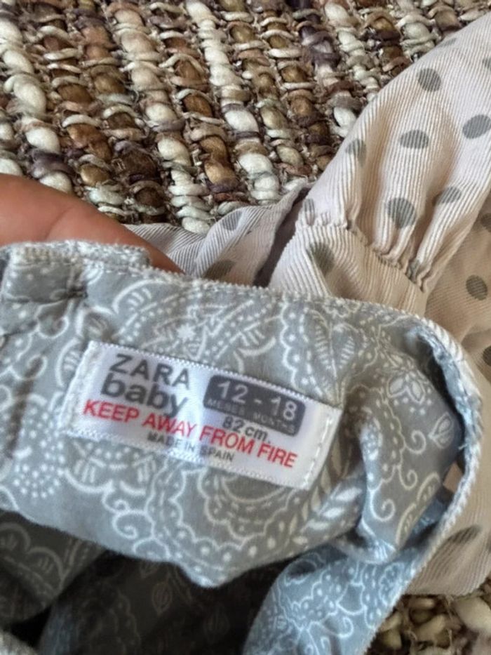 Robe bébé Zara grise 18/24 mois - photo numéro 4