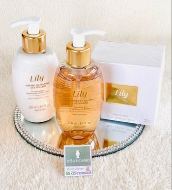 Kit Lily N°5 Crème bain + Gel + Eau de parfum, OBoticário  féminin