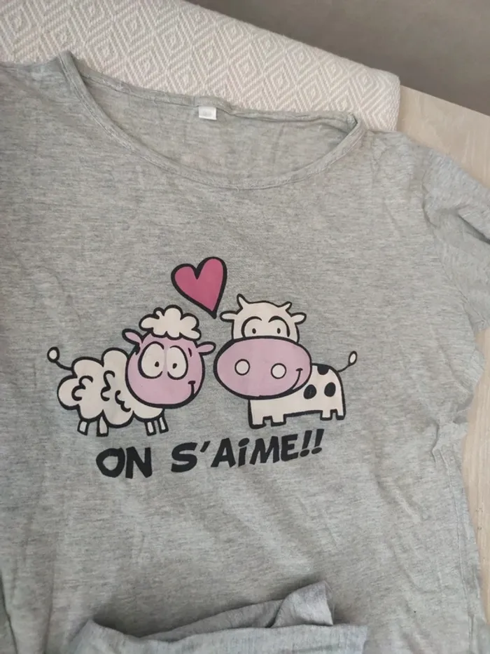 Pyjama vache mouton 34 14 ans - photo numéro 2