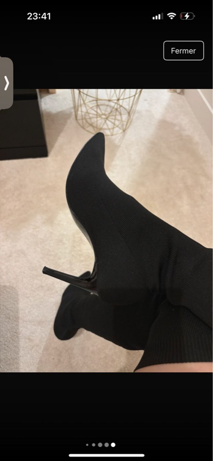 Bottes cuissardes talon aiguilles - photo numéro 5