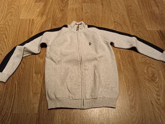 Gilet zippé gris Okaïdi 8 ans