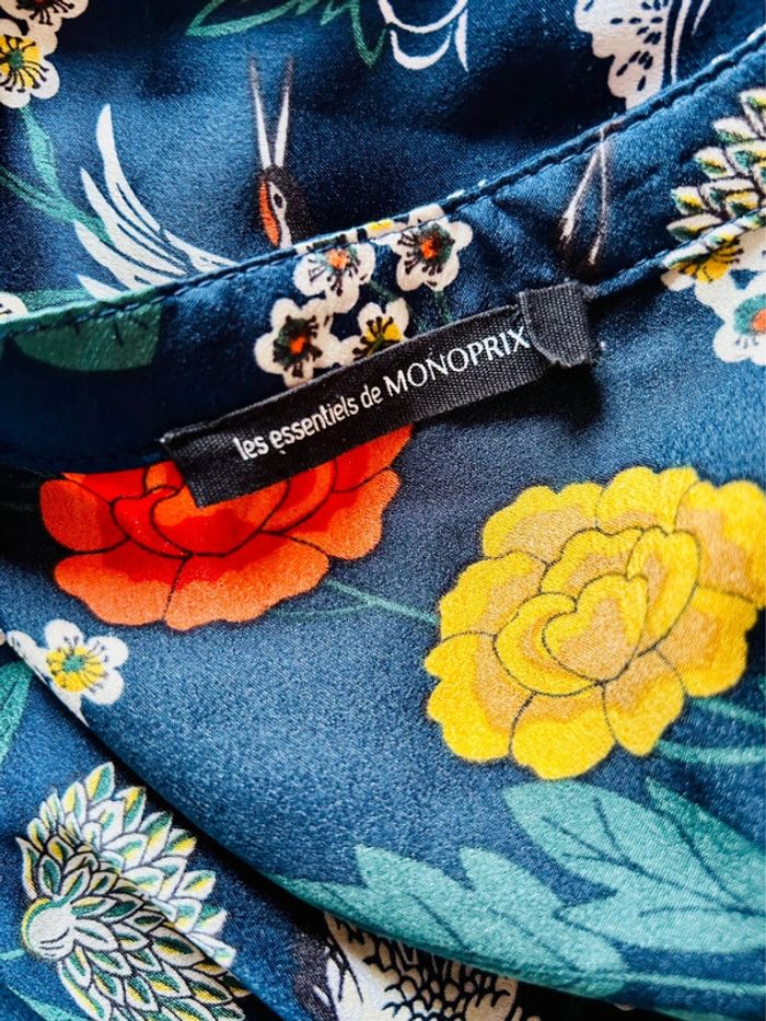 🎋🪷Tunique longue en satin esprit japonais Japanese garden-style satin tunic🪷🎋 - photo numéro 11
