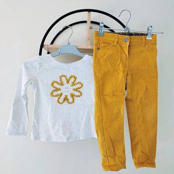 3 ans ensemble teeshirt Okaïdi et pantalon orchestra