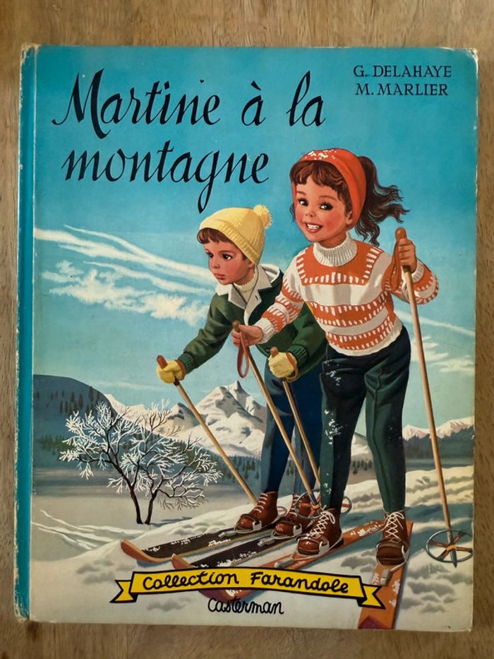 1959 Livre ancien bd album Martine à la montagne Casterman Collection Farandole Delahaye Marlier