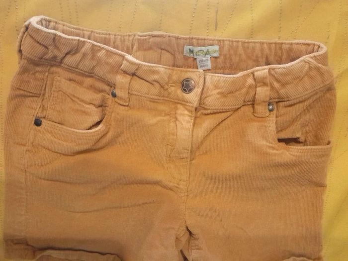Short en velours 10 ans moutarde - photo numéro 4