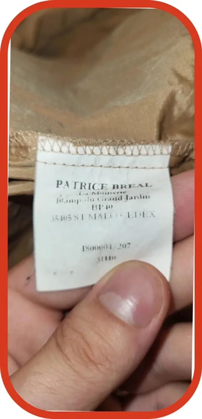 Trench Patrice Bréal - Taille S - Très bon état - photo numéro 4