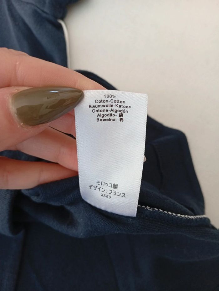 Tee-shirt bleu marine Petit Bateau taille 6 ans - photo numéro 4