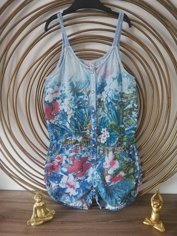 Combishort fleuri Kaporal T10ans