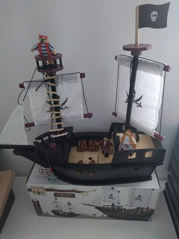 Bateau de pirate en bois l'atelier du bois 