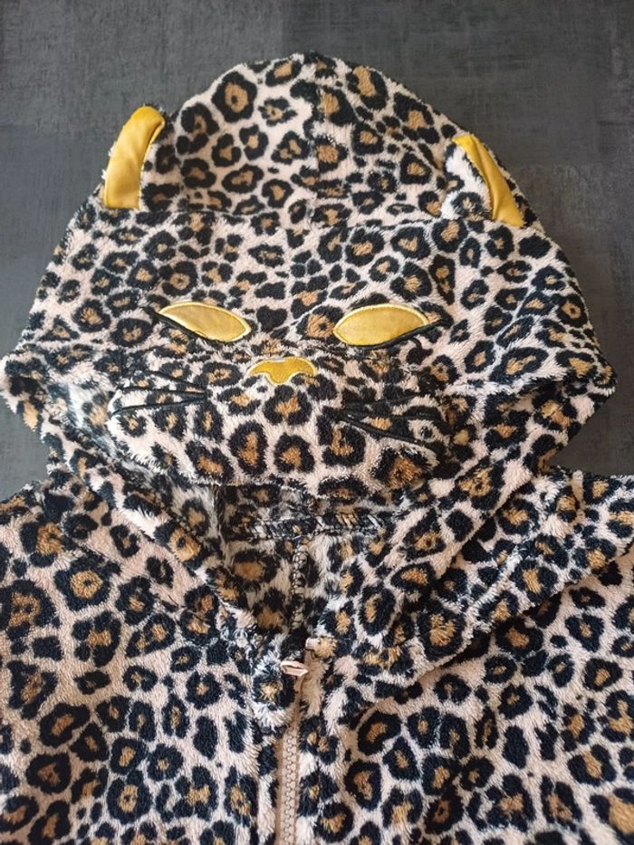 Combipyjama panthère noir et marron - photo numéro 3