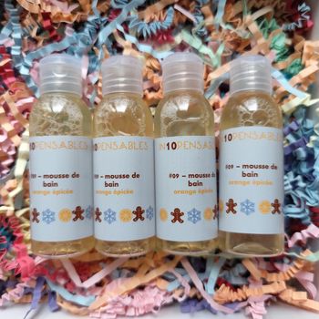 4 mousses de bain