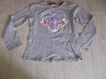 Tee shirt LA GIRLA gris et multicolore 11/13 ans TBE