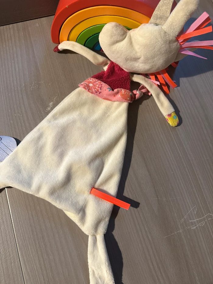 doudou plat licorne louise rose lilliputiens - photo numéro 3