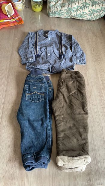 Lot de 4 vêtements Baby Club en 18 mois