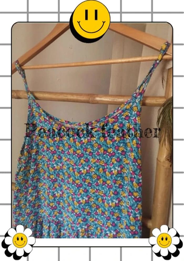 Robe fleurie bleue 44 - photo numéro 3