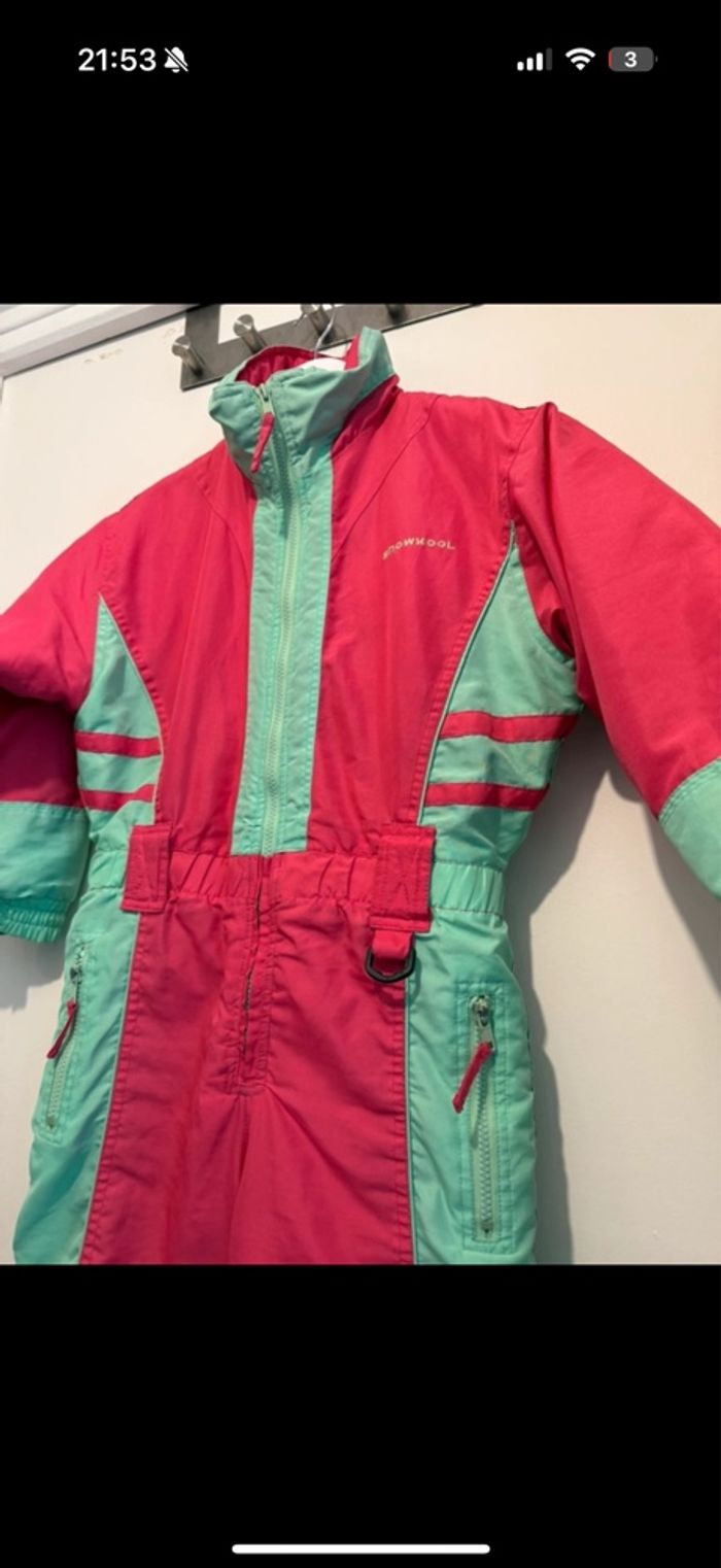 Combinaison de ski fille vintage 8 ans - photo numéro 4