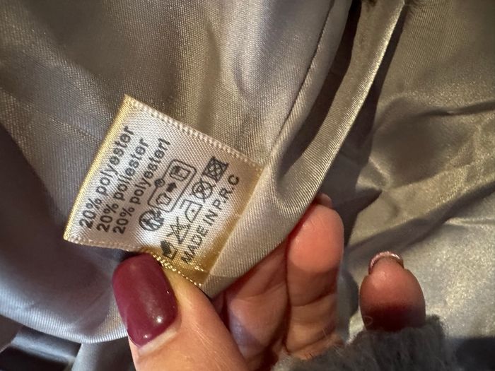 Manteau d’hiver court a poil, et bandes simili - photo numéro 7