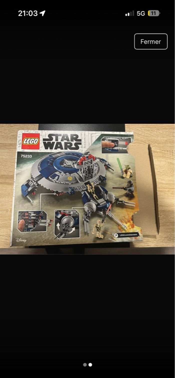 Lego stars wars droid Gunship 75233