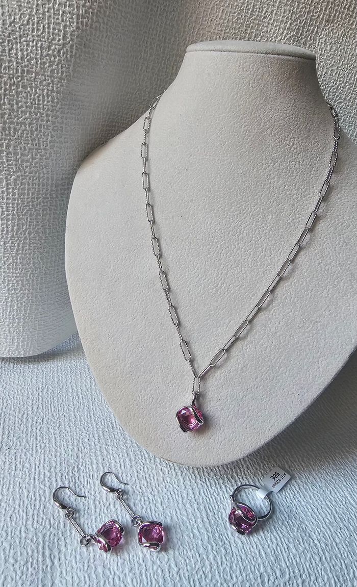 Ensemble bijoux en AGT 925 mil. Neuf avec étiquette - photo numéro 4