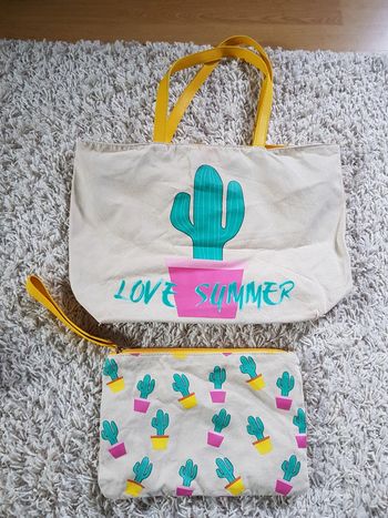 Sac fourre tout plage imprimé