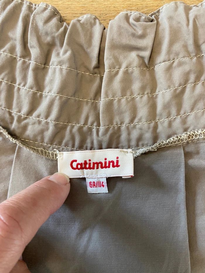 Ensemble jupe et top Catimini turquoise et taupe taille six ans - photo numéro 6
