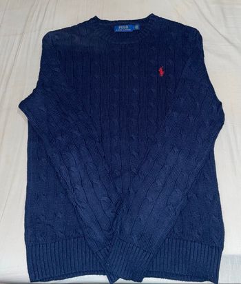 Pull ralph lauren bleu marine taille S homme