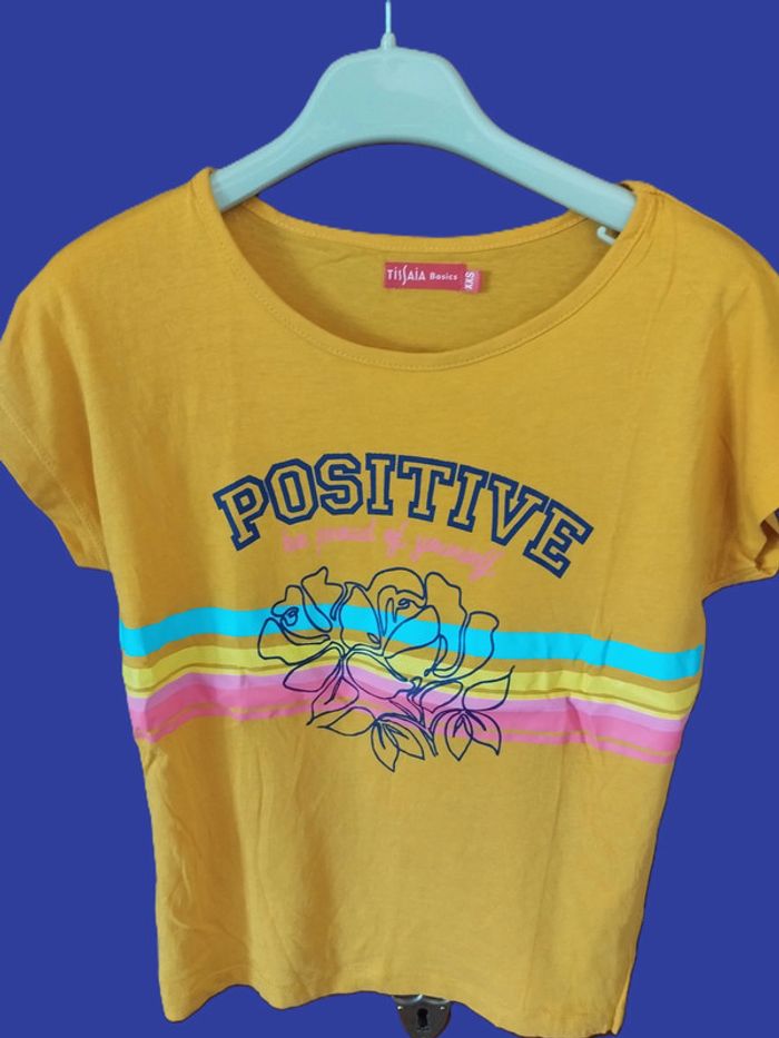 ⭐ T-shirt - moutarde - MC - 16 ans - Tissaia Basics ⭐