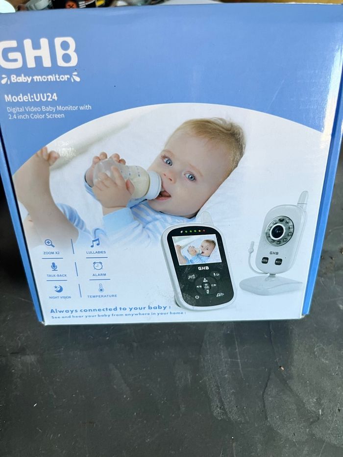 Moniteur bébé GHB – Caméra + Vision nocturne + Audio bidirectionnel - photo numéro 2